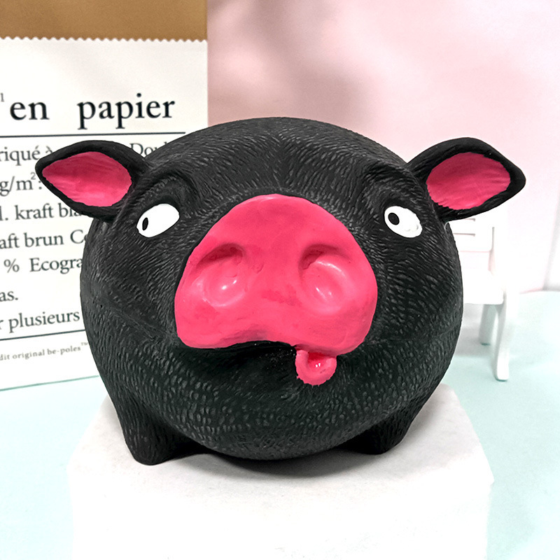 Squishy Pink Pig Face Splat Ball โ photo 2