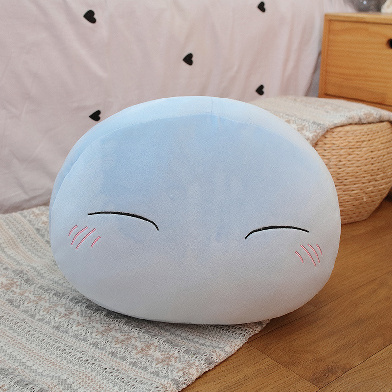 Blue Slime Blob Face Plush Pillow Cushion โ photo 2