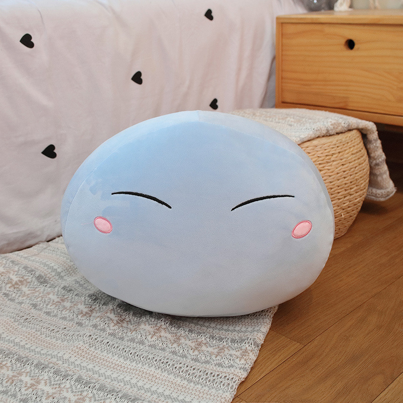 Blue Slime Blob Face Plush Pillow Cushion โ photo 3