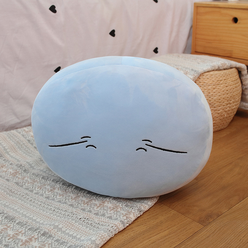 Blue Slime Blob Face Plush Pillow Cushion โ photo 4