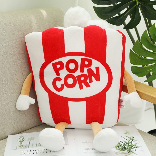 Smiley Popcorn Bucket Plush Pillow โ photo 2