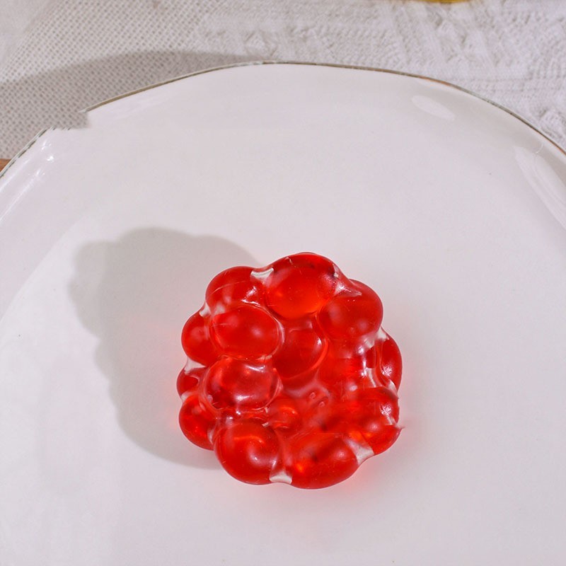 Red Grape Cluster Bead-Filled Squishy