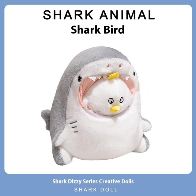 Shark-Hoodie Chick Plush - 30cm