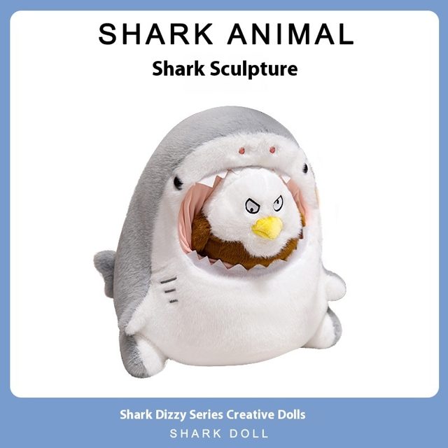 Shark-Hoodie Grumpy Eagle Plush - 30cm โ photo 2