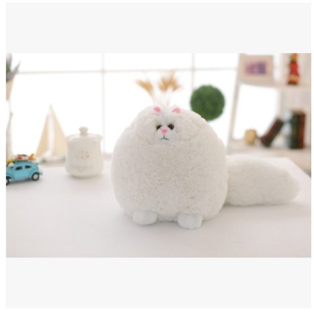 Round Fluffy Persian Cat Plushie
