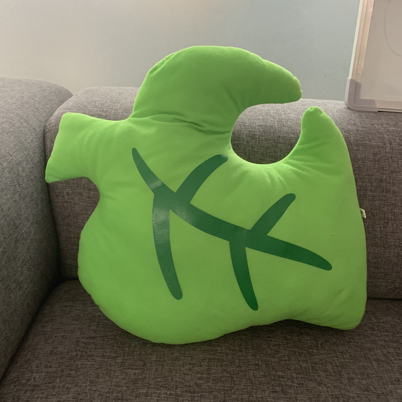 Green Jungle Leaf Cushion Plush โ photo 3