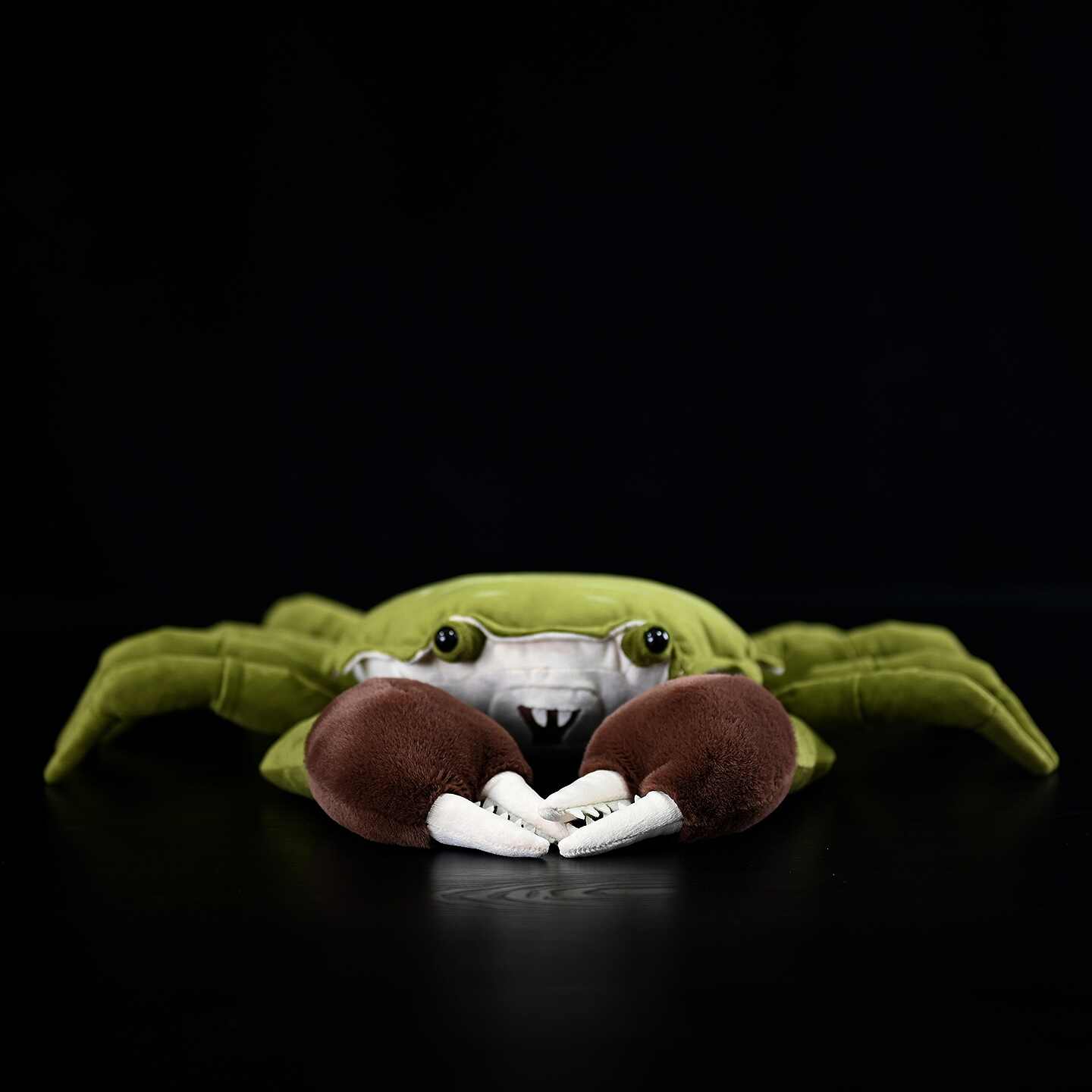 Realistic Green Crab Plush With Furry Claws — photo 3