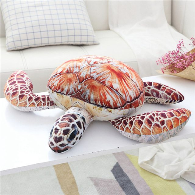 Realistic Sea Turtle Cushion Plush โ photo 5