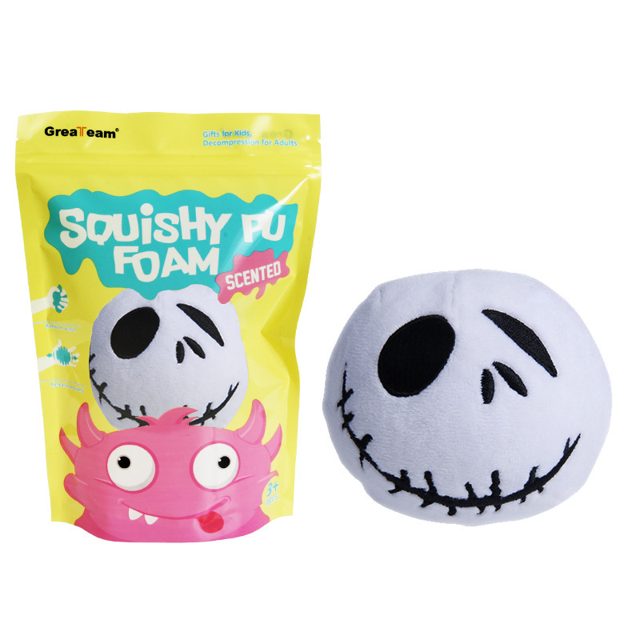 Slow-Rise Skull Foam Squishy
