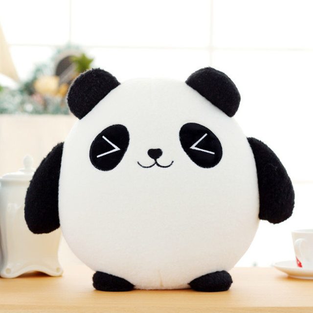 Round Panda Cushion Plush