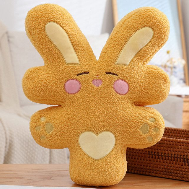 Sleepy Bunny Shaped Cushion Pillow