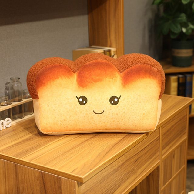 Lash-Eyed Toast Loaf Cushion Plush โ photo 2