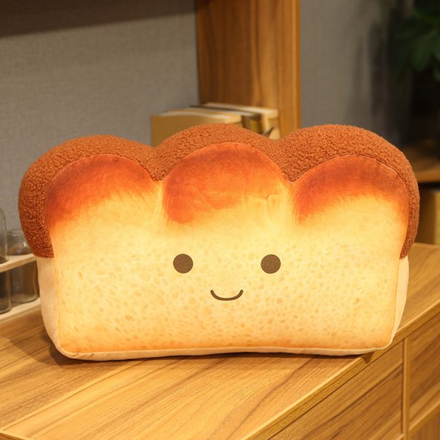 Smiley Toast Loaf Cushion Plush โ photo 3