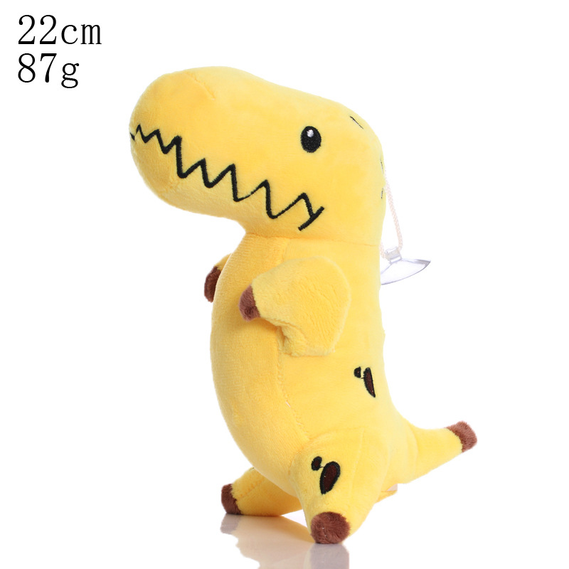 Lil' Yellow T-Rex Plush With Suction Cup โ photo 2