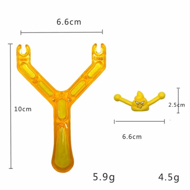 Yellow Slingshot & Poop Flyer Set