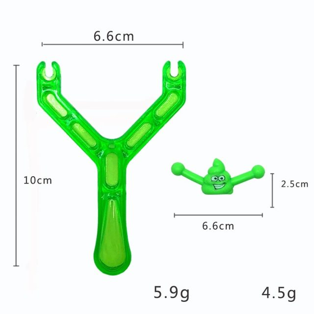 Poop Emoji Slingshot Launcher Set (Green)