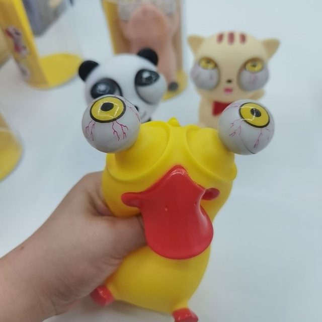 Pop-Eye Duck Squeeze Toy