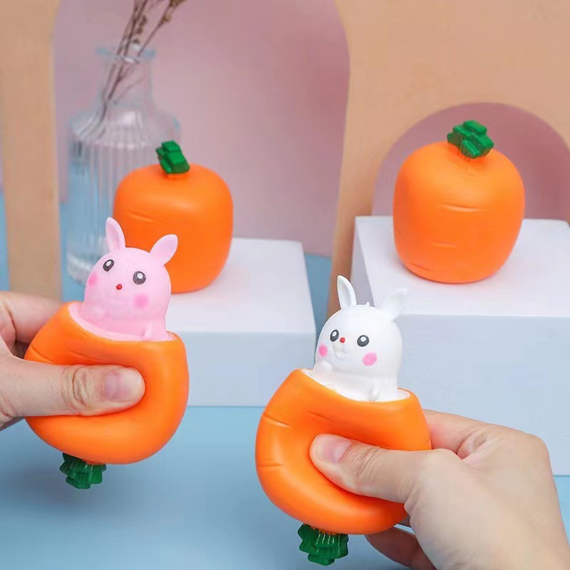 Pop-Out Carrot Bunny Squishy — photo 2