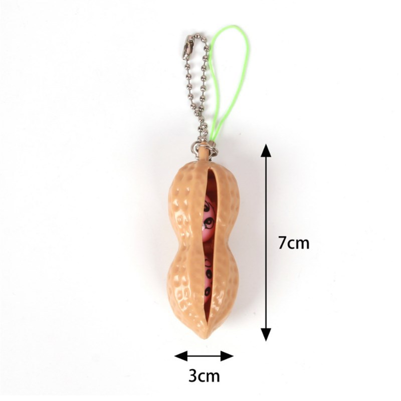 Pop-a-Bean Peanut Keychain โ photo 4