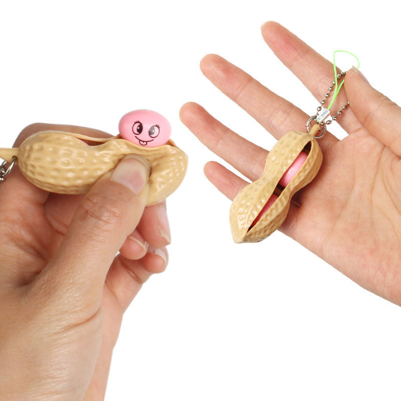 Pop-a-Bean Peanut Keychain โ photo 5
