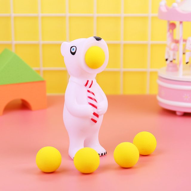 Polar Bear Foam Ball Popper Squeeze Toy