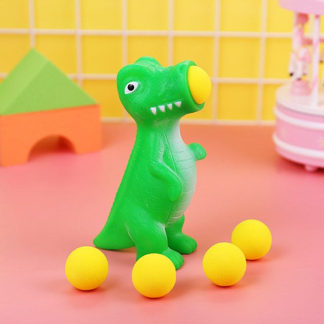 Green Dino Foam Ball Popper Squeeze Toy