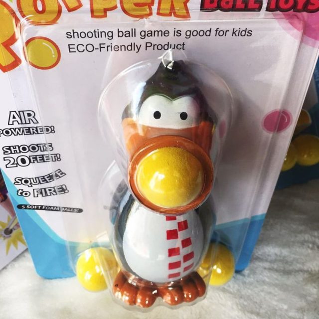 Penguin Foam Ball Popper Squeeze Toy
