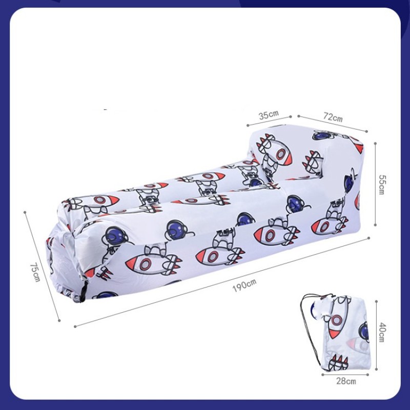 Inflatable Air Lounger Sofa with Astronaut Print — photo 4