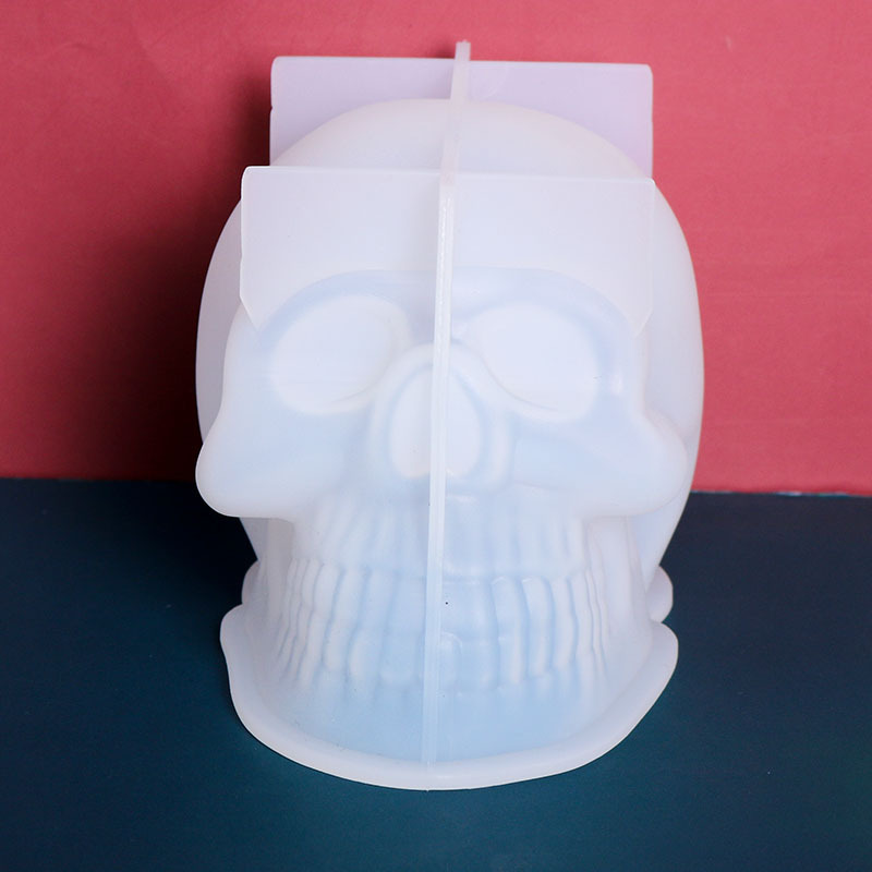3D Skull Silicone Resin & Candle Mold