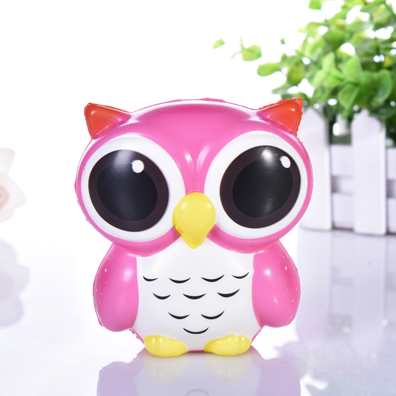 Big-Eyed Green Owl Squishy, Slow Rise โ photo 4
