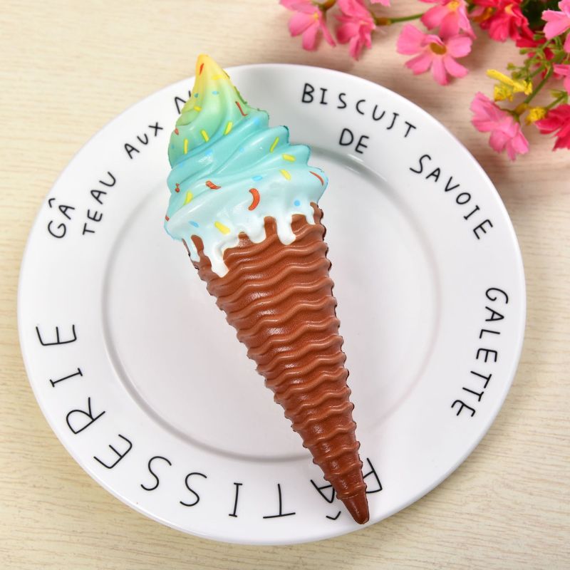 Rainbow Soft-Serve Ice Cream Cone Squishy โ photo 2
