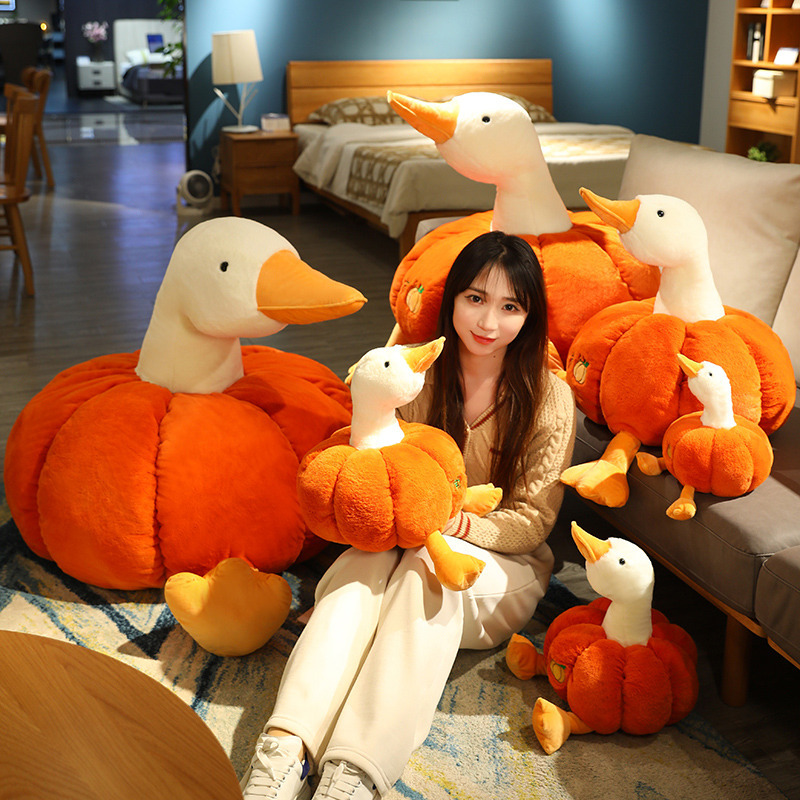 Pumpkin Costume Duck Plush