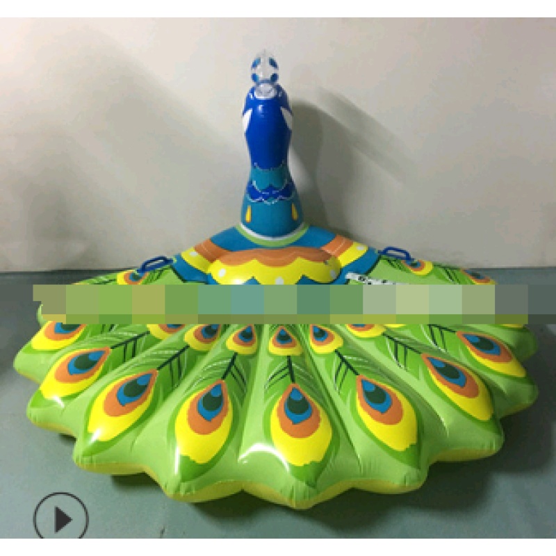 Giant Ride-On Inflatable Peacock Pool Float