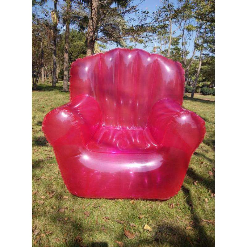 Translucent Pink Inflatable Armchair