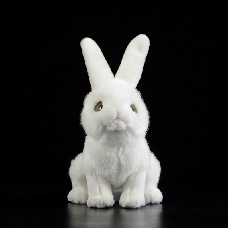 Lifelike Snowy White Rabbit Plush