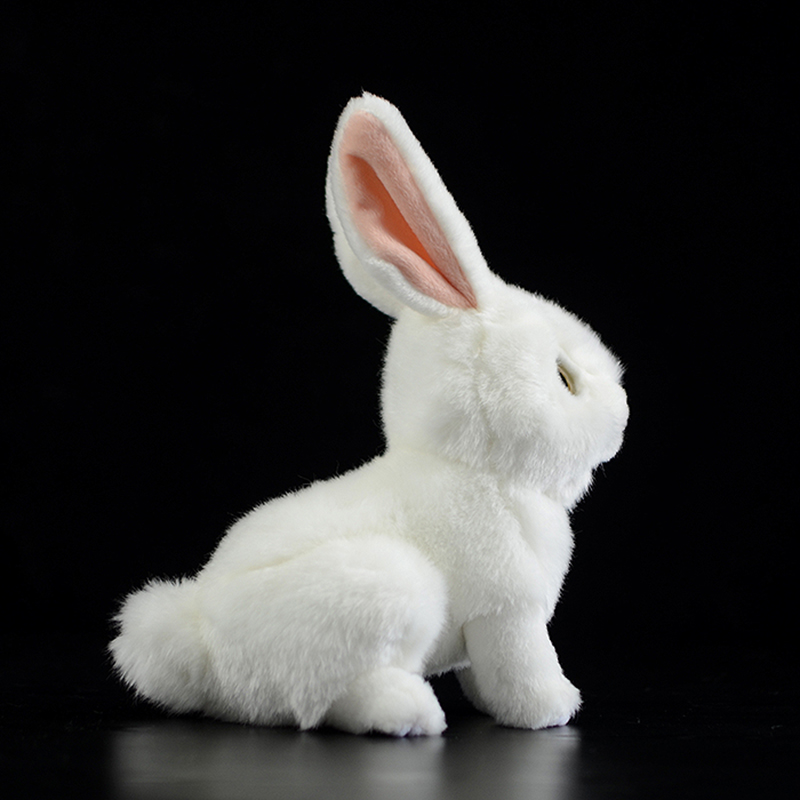 Lifelike Snowy White Rabbit Plush โ photo 2