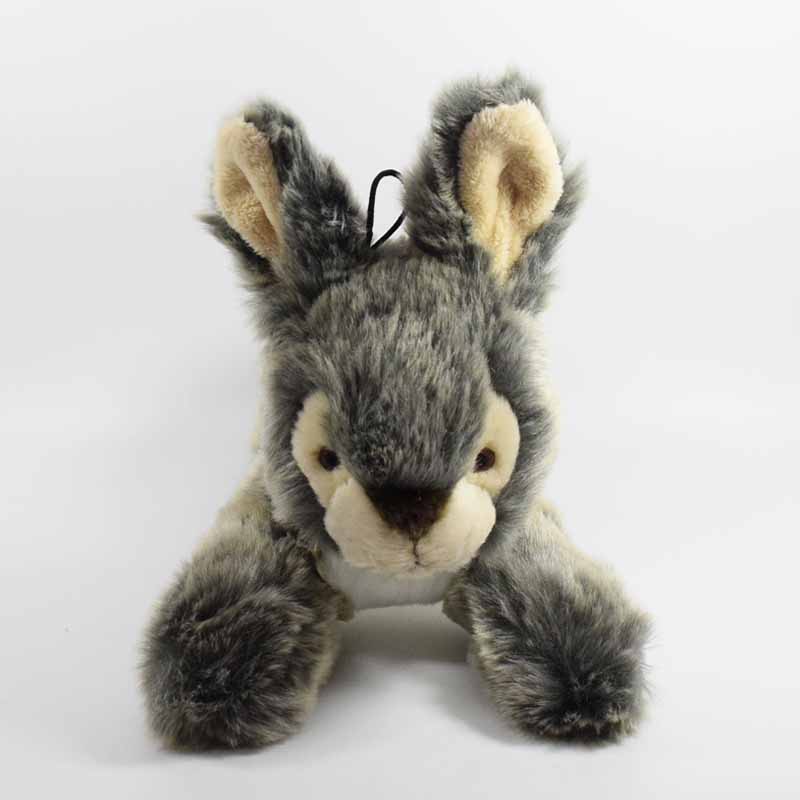 Floppy Lying Gray Wolf Pup Plush โ photo 3