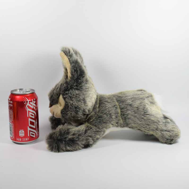 Floppy Lying Gray Wolf Pup Plush โ photo 5