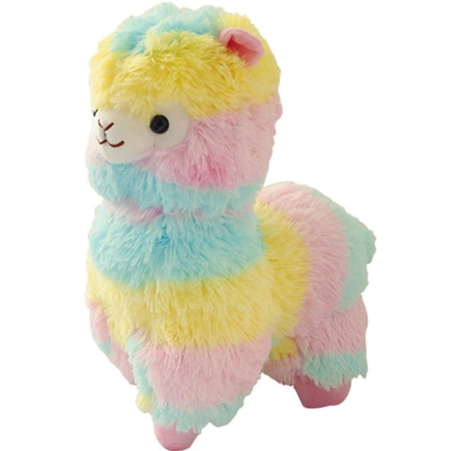 Pastel Rainbow Alpaca Plush