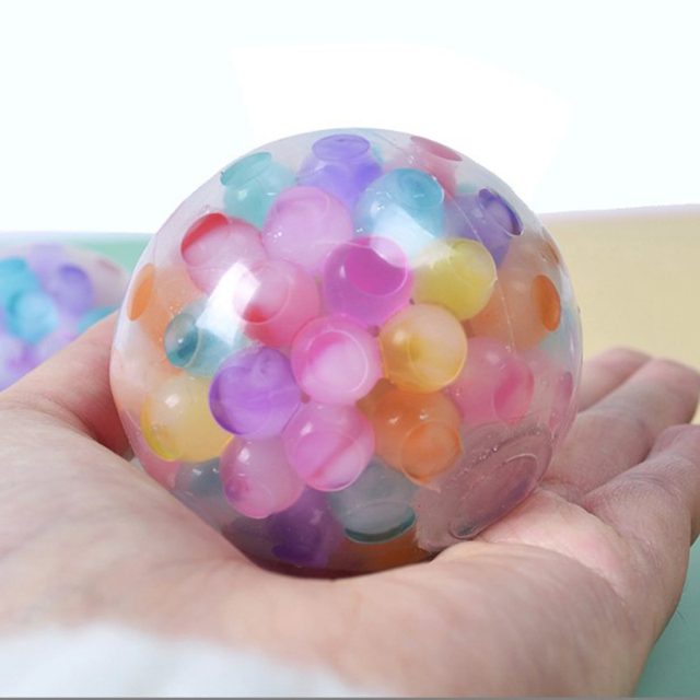 Rainbow Water-Bead Squish Ball