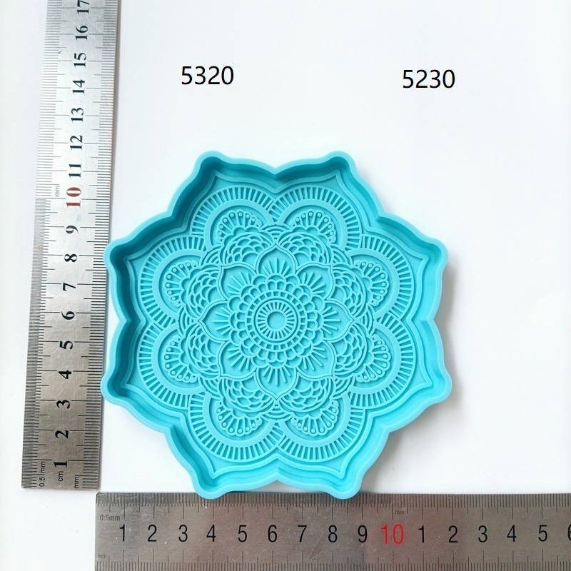 Mandala Flower Coaster Silicone Resin Mold