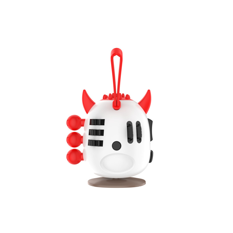 Little Devil Fidget Cube Keychain with Push Buttons