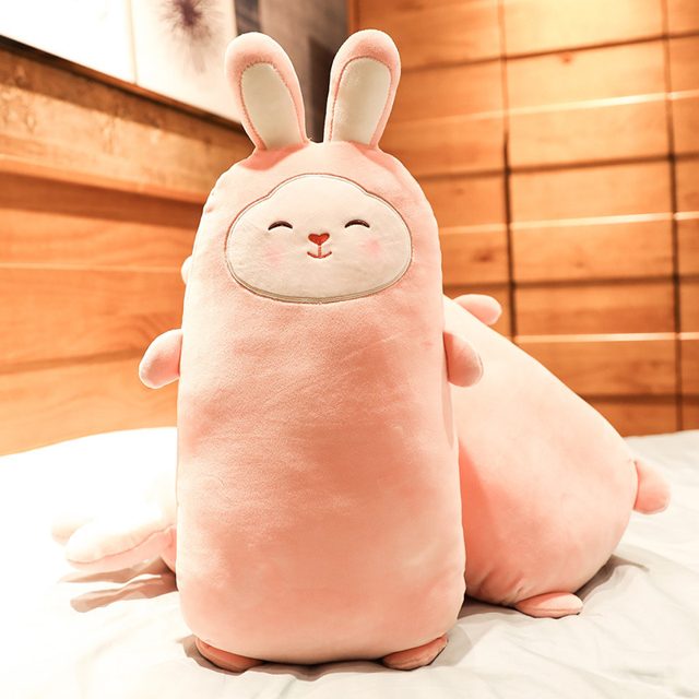 Smiley Bunny-Suit Bolster Plush โ photo 3