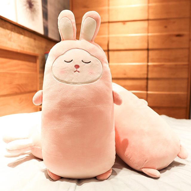 Sleepy Bunny-Suit Bolster Pillow Plush โ photo 2