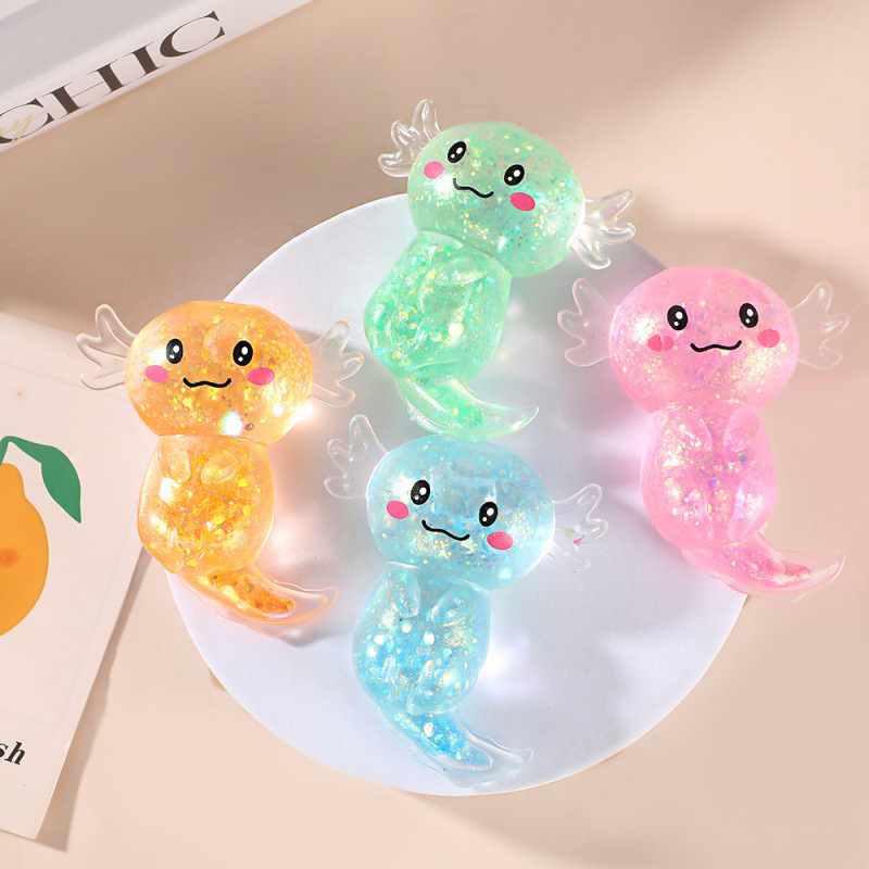 Glitter Axolotl Water-Bead Squishy Set โ photo 5