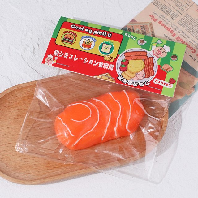 Salmon Sashimi Slice Squishy