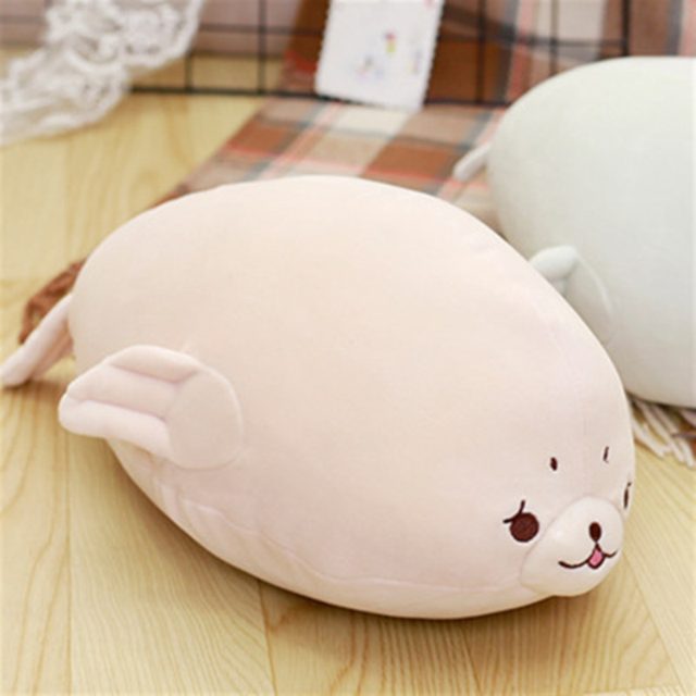 Chubby White Seal Cushion Plush โ photo 5