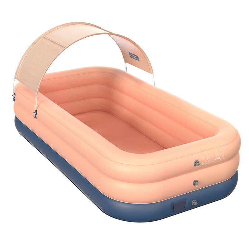 Self-Inflating Family Pool with Sun Shade Canopy — photo 2