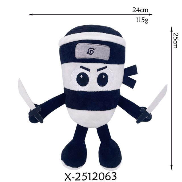 Ninja Sushi Roll Plush With Twin Swords