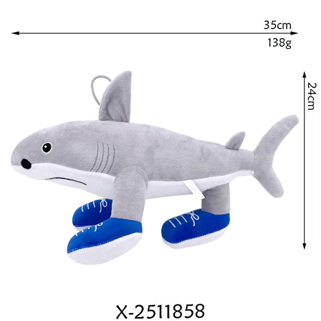 Shark In Blue Sneakers Plush (Plain)